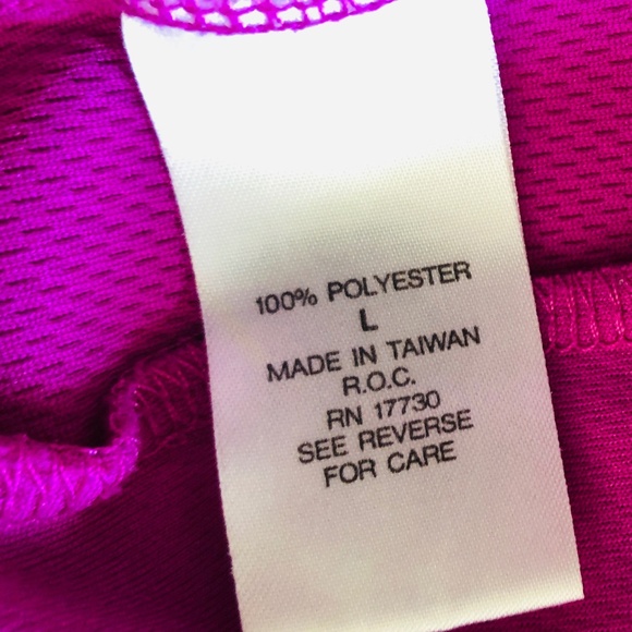 Workout Top Sleeveless Hot Pink Pullover Large - Picture 2 of 7